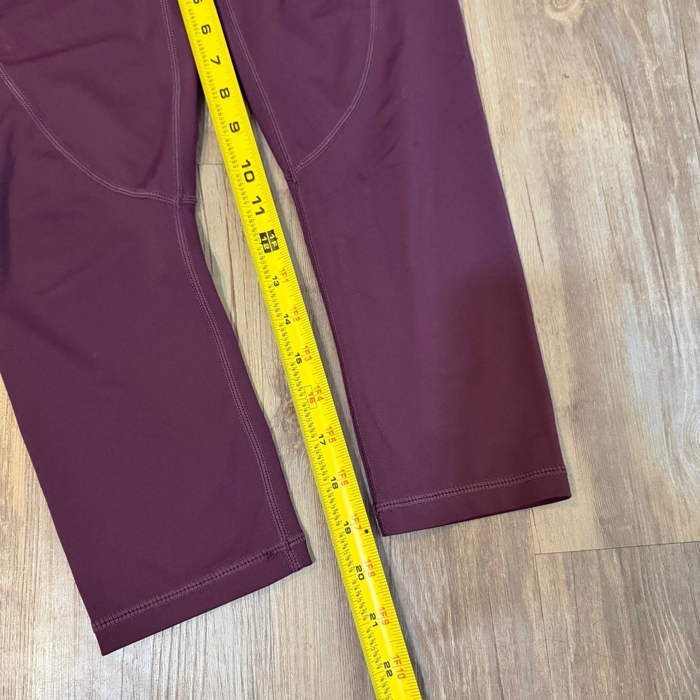 Zyia Active Purple High Waisted Pocket Crop Leggings Womens 6-8 Plum Yoga - Picture 9 of 9